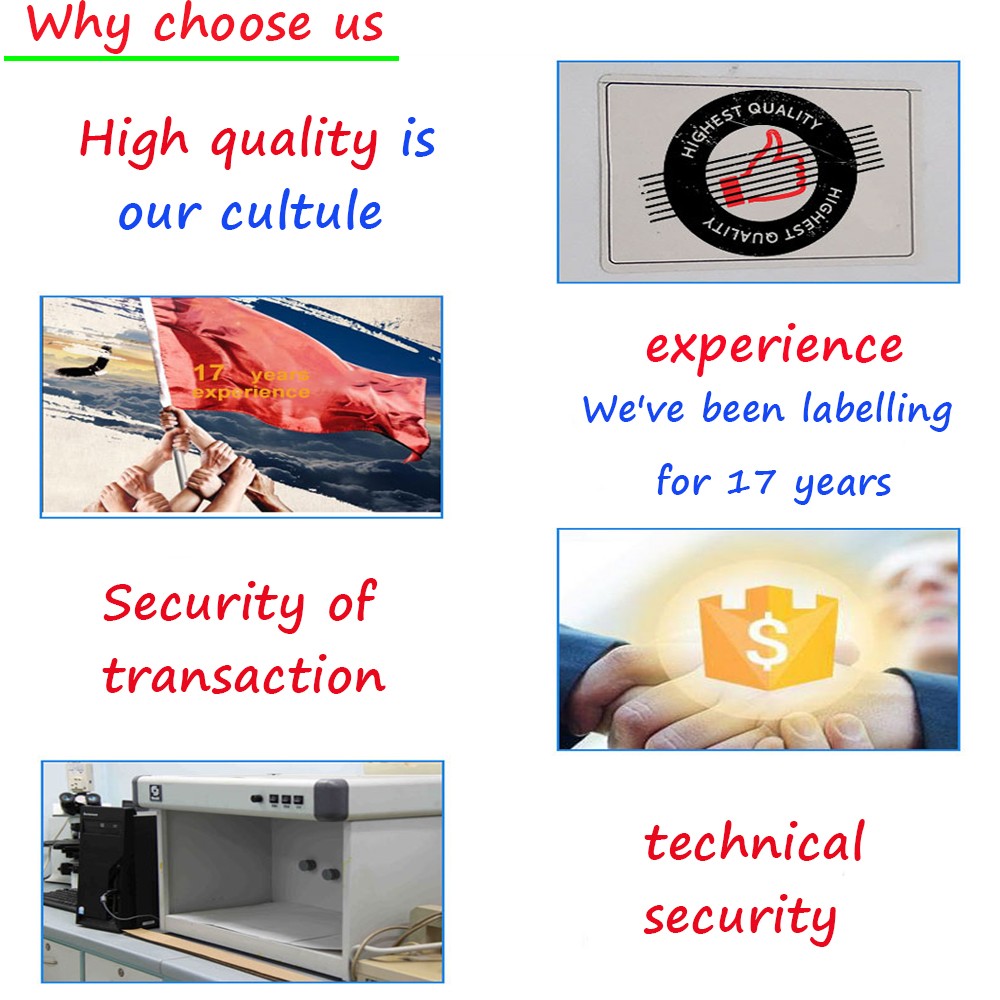 ISO9001 2008 CMYK color Security Hologram Stickers for Certificate