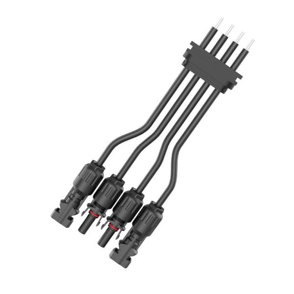 PA66 Nylon Waterproof Power Connector 300V For Solar Photovoltaic High Voltage