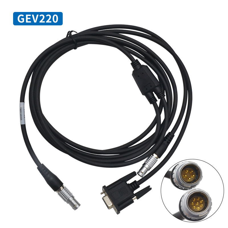 GEV220 GEV270 GEV71 Y Cable Connector For Leica TS/TM60/50/30 Total Station To Connect To PC And External Battery Power