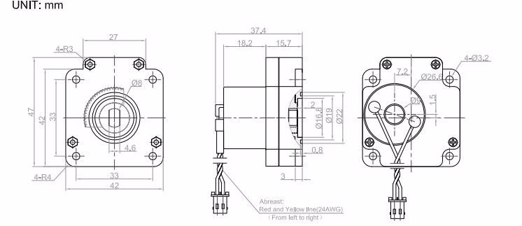 Dc Gear Motor Smart Water Meter Actuator , Wholesale Digital Water Meter