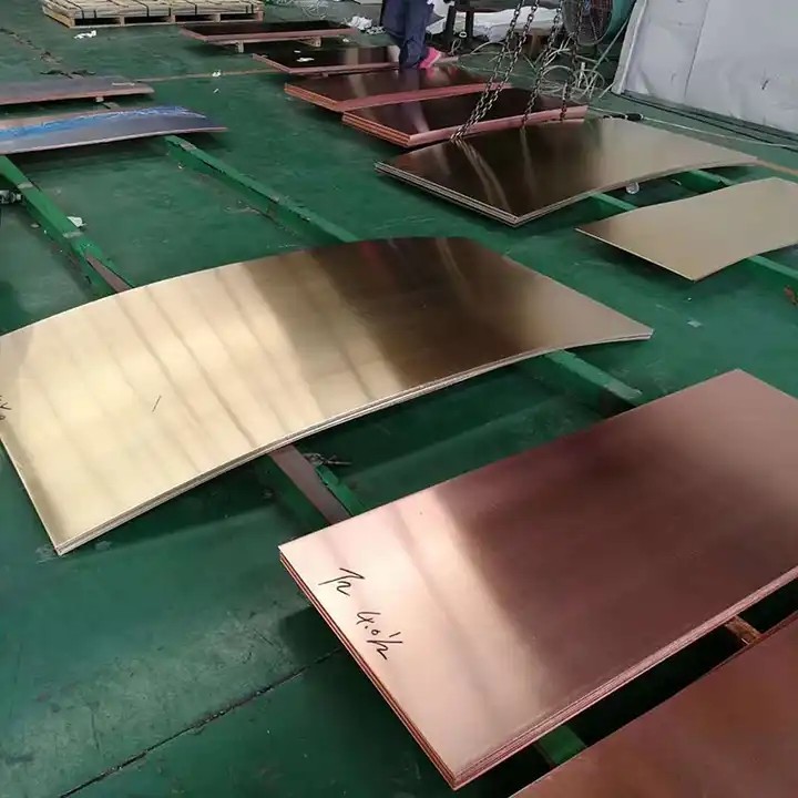 High Purity 99.99% Pure Copper Sheet Plate Mill Finish C10100 C11000 C12200 C12000