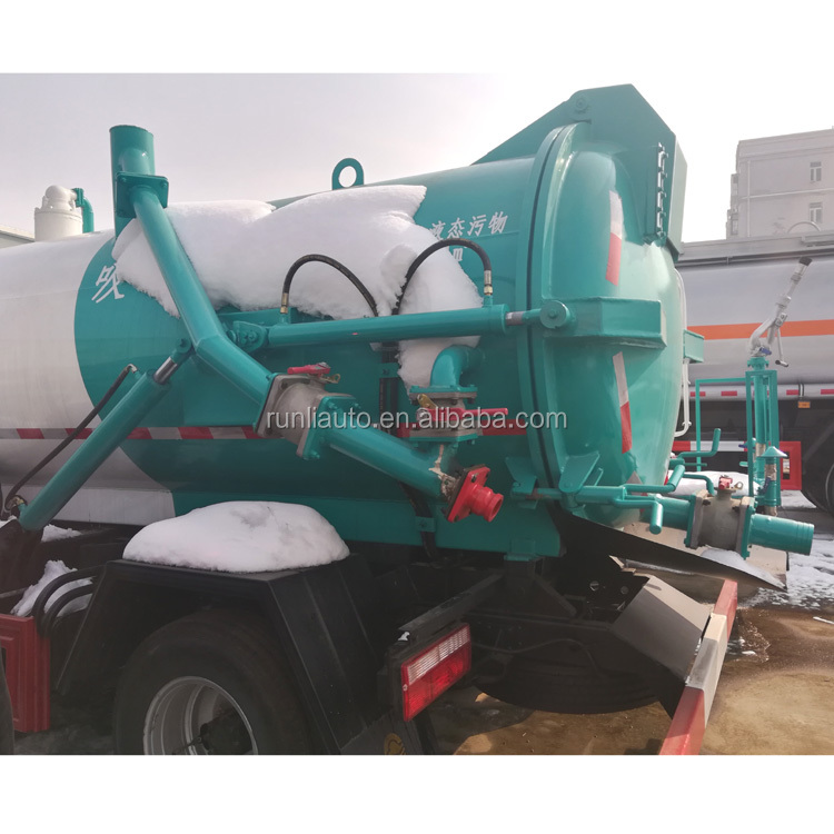 Dongfeng Used Vacuum Sewage Truck 4x2 Suction Truck Euro 4 Diesel Fuel Type