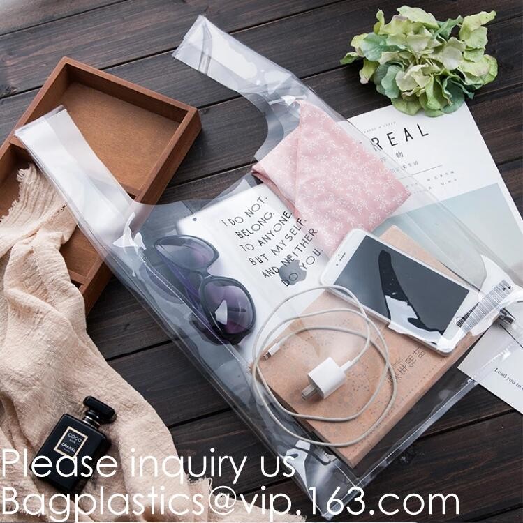 Stadium Approved Environmentally New Clear Tote PVC Shoulder Transparent Shopping Bag,Recycled Clear Pvc Shopping Tote B