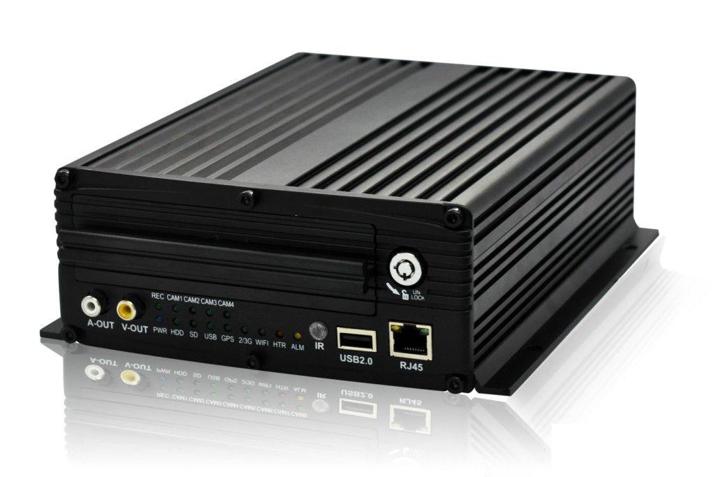 Functional 4CH HDD&SD Vehicle Mobile DVR wifi & 3G & GPS * 6CH alarm input, 2CH alarm output