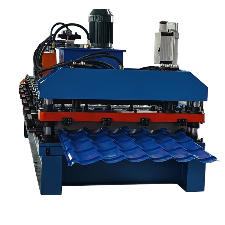 Automatic Metal Steel Glazed Tile Forming Machine For Building Materials Machinery