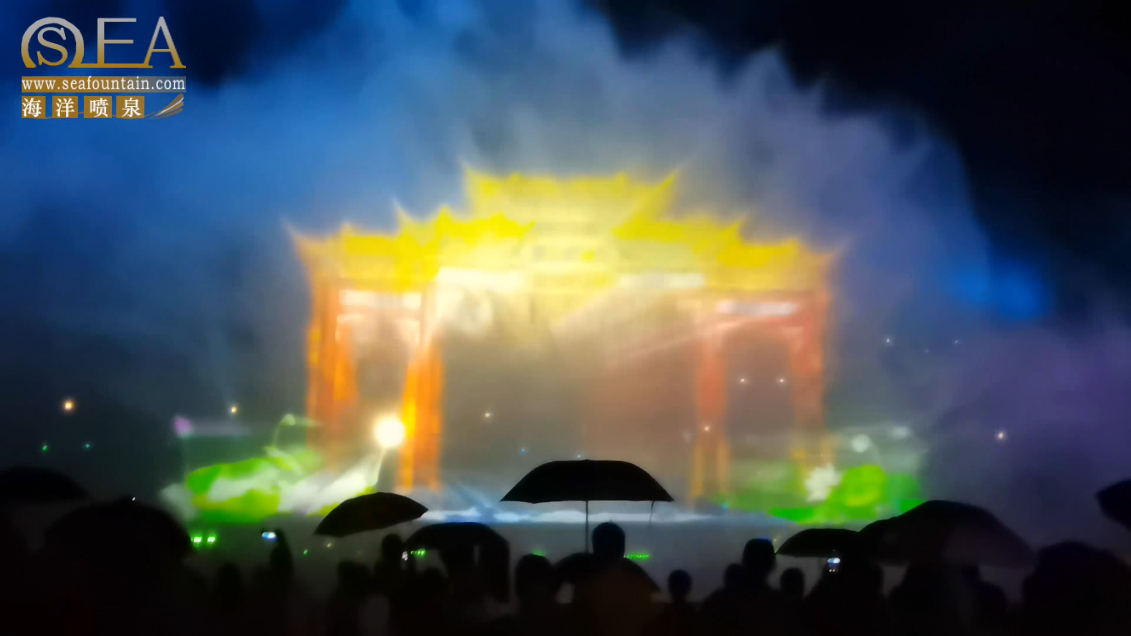 Stainless Water Movie Screen Laser Water Show Fountain