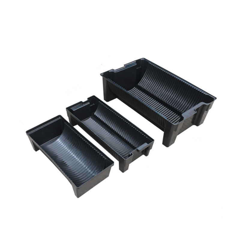 Black ESD Circulation Box Antistatic Storage Crate Bin Box