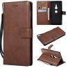 Buy cheap Sony XZ2 Pure Color Leather Wallet Protective Case with Card Slots from wholesalers