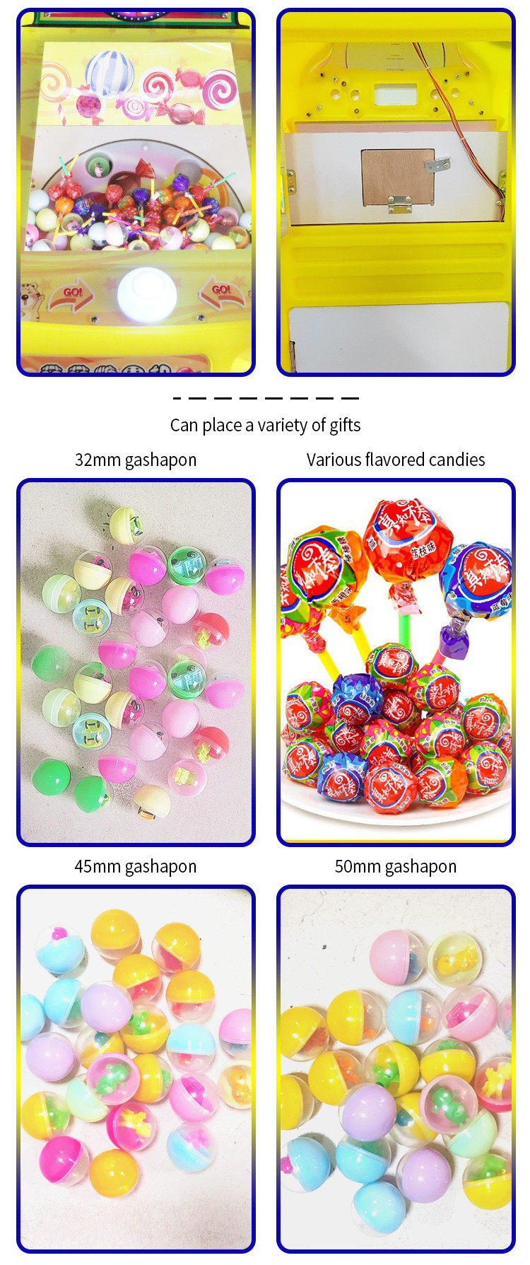 Pink Color Children'S Cute Candy Machine For Home / Store / Restaurant