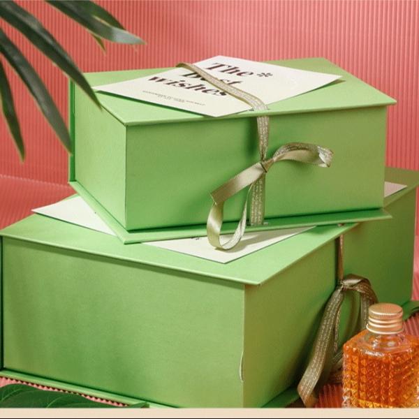Quality Customized Foldable Cardboard Box Birthday Rigid Gift Box Empty Box Advanced Gift Packaging Box Large Ritual Gift Box Flip Book Box for sale