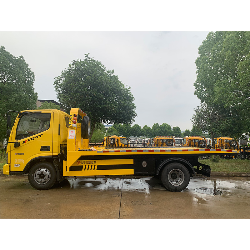 115kW Fuel Diesel Wrecker Towing Truck Platform Heavy Duty Flatbed Tow Truck