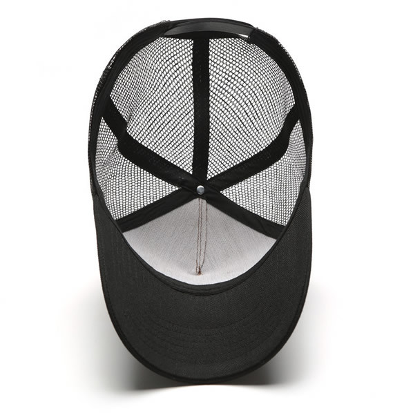 Embroidered label fitted sports half mesh lion label Amazon fashion baseball caps custom marketing branded mechandise