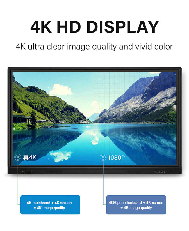 240V Conference Interactive Flat Panel Touch Screen 65 Inch TV