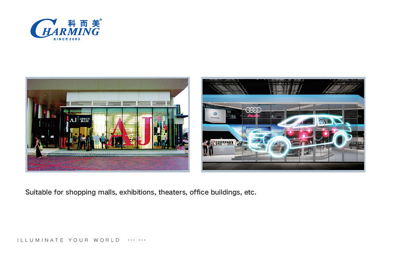 Aluminum Alloy 16 Bit Transparent LED Display , SMD2020 LED See Through Screen