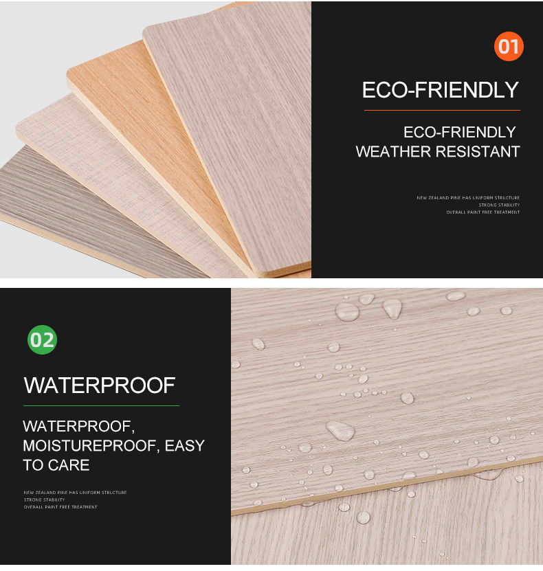 Modern Light Luxury Waterproof Wood Grain PVC bamboo charcoal Wood Veneer Wall Panels