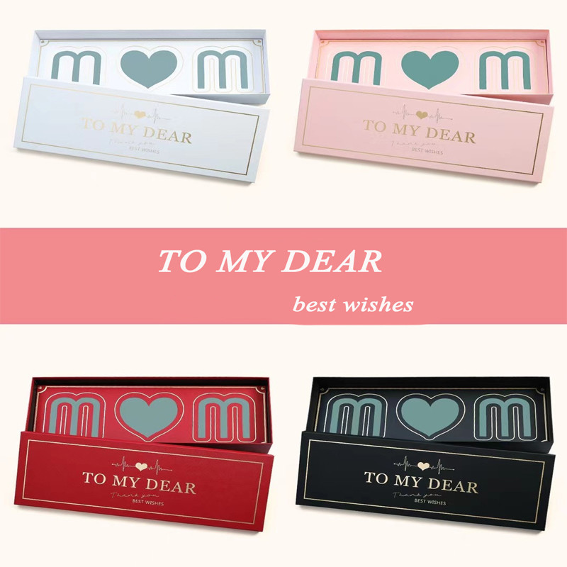 Rectangular Pantone 200gsm Paper Cardboard Gift Box CMYK For Mother's Day