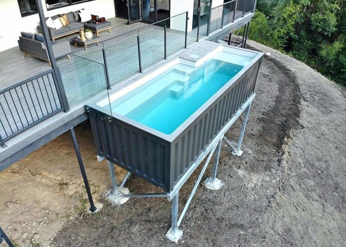 Topshaw Customize Free Design 20ft 40ft Australia DIY Shipping Container Pools