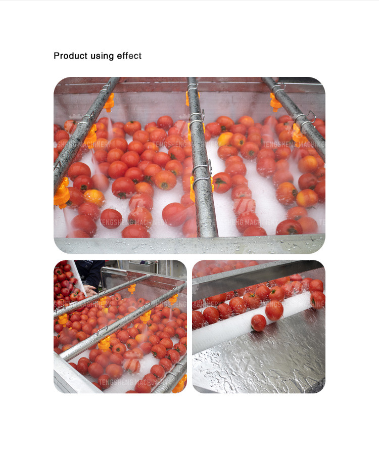Vegetable Potato Parallel Hair Roller Cleaning Machine 1200kg/h