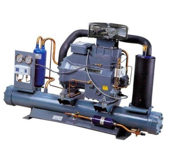 Water Cooling Refrigeration Condensing Units , Horizontal cold room condensing