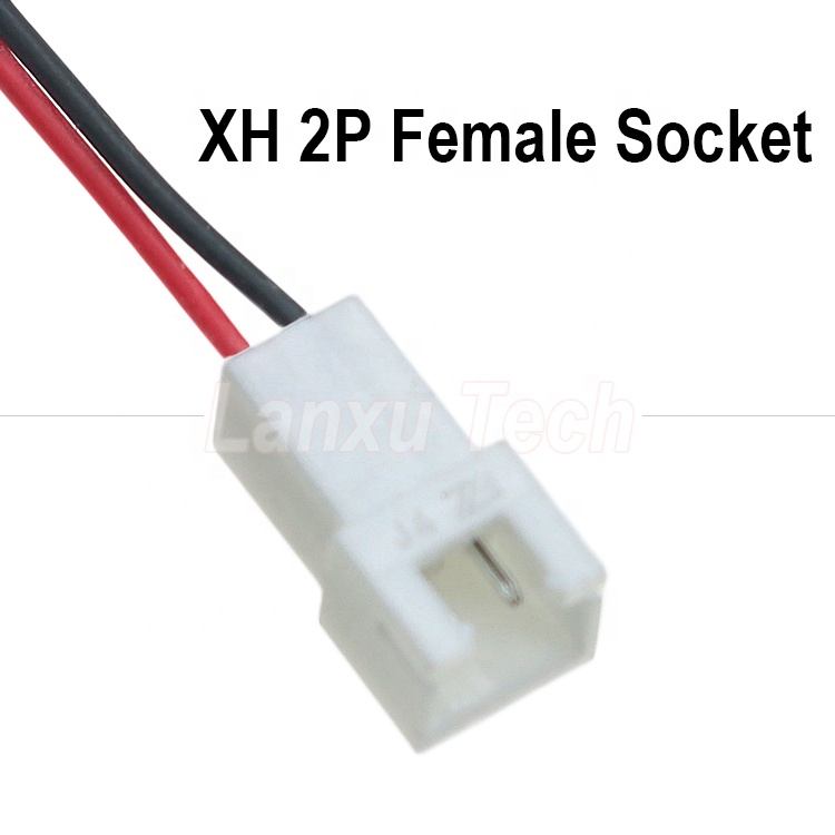OEM Customization DC Female 5.5x2.1mm Barrel Jack to JST 2 PIN XH 2.54mm Pitch Female Connector Harness Cable