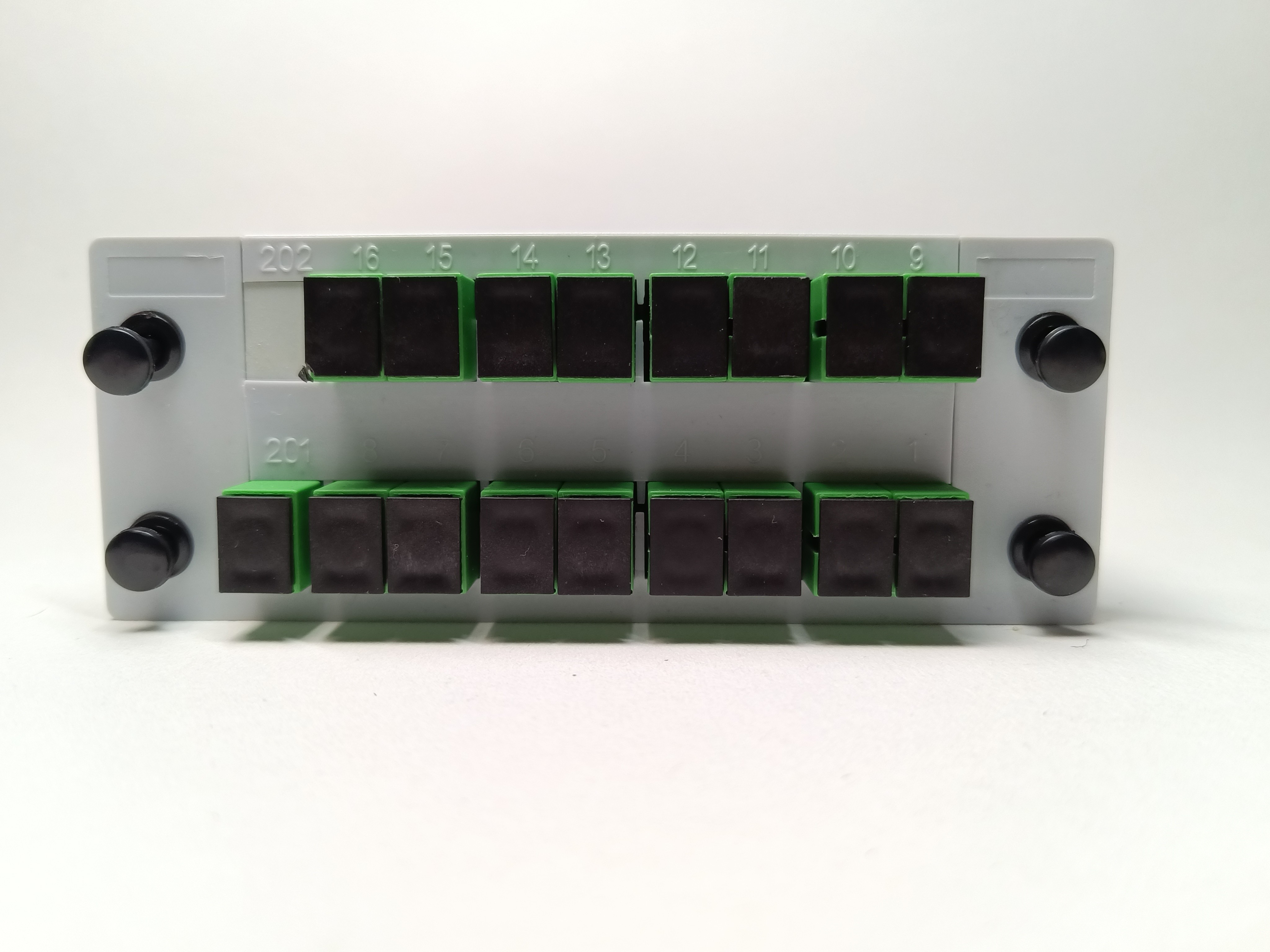 Rack Mount 1x16 SC UPC Fiber Optic PLC Splitter FTTH Epon Gpon LGX Cassette Type