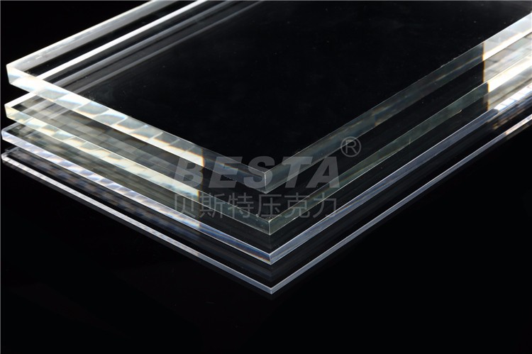 BESTA Flame Retardant Transparent Acrylic Sheets 12mm Customizable