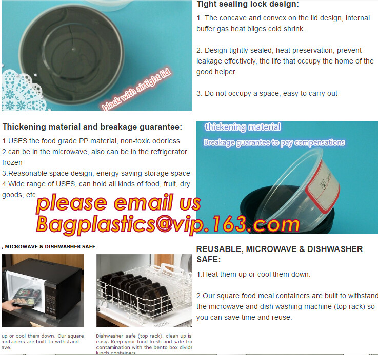 Meal Prep Containers Free Sample Bento Lunch Box Biodegradable Food Container Plastic Wheat Straw Lunch Box bagplastics