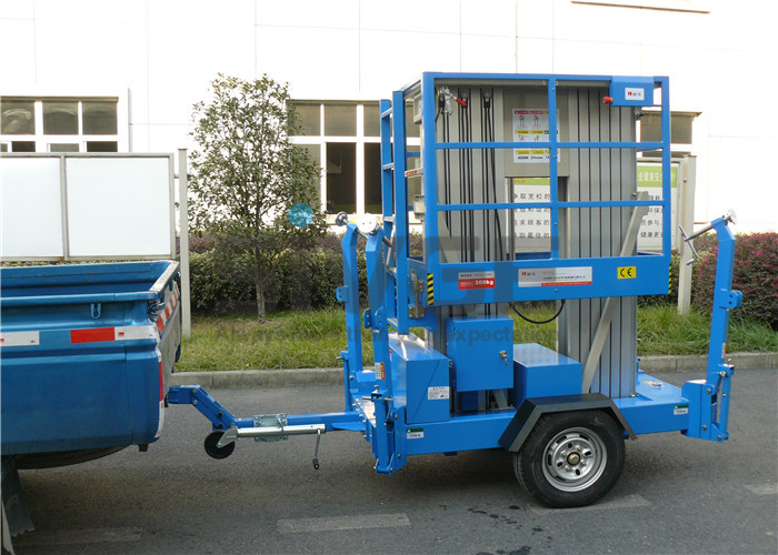 10m Platform Height Aluminium Alloy Trailer Mounted Aerial Work Platform Lift