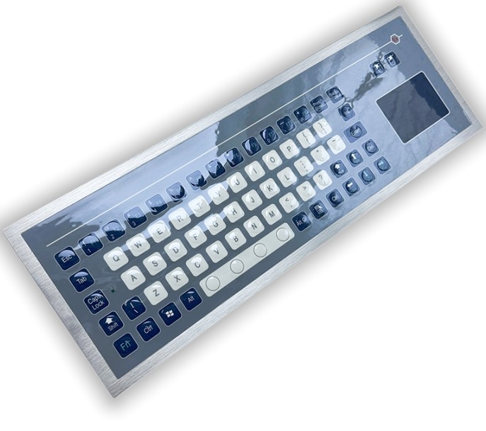 Lightweight Industrial Membrane Keyboard Explosionproof With Touch Pad 660g