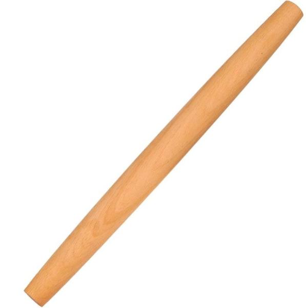 Solid 8" Pizza Dough Roller Kitchen Utensil Baking Tool Beech Wood French