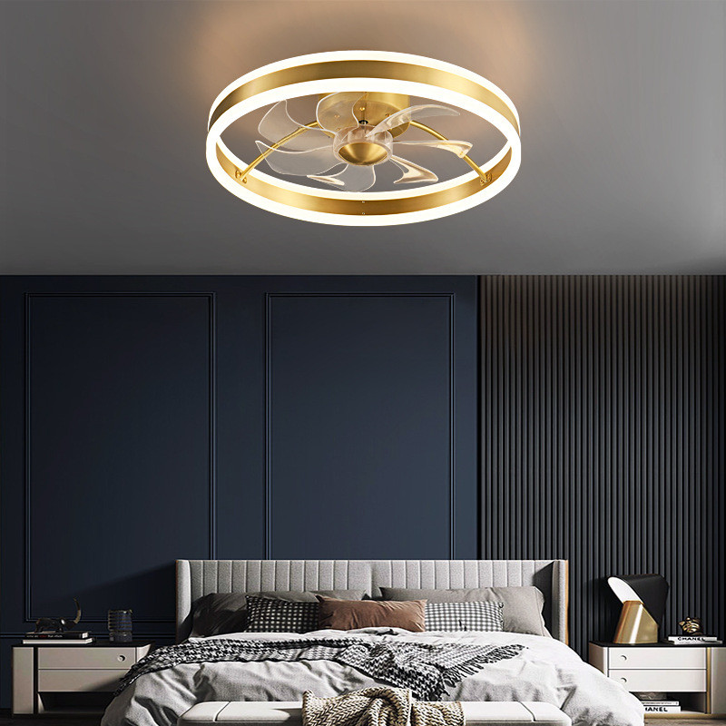 Simple Indoor Fan Light Energy Saving Decorative Ceiling Fans With Lights For Living Room