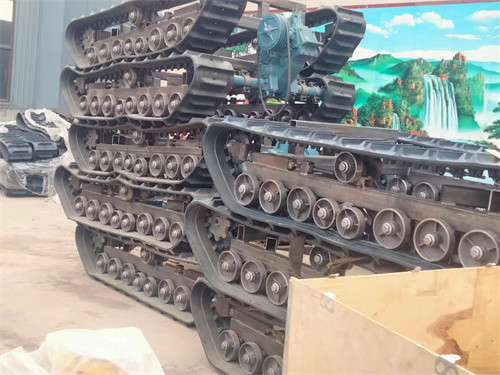 Rubber Crawler Telescopic Track Undercarriage For Agriculture Machine Mini Drilling Rig