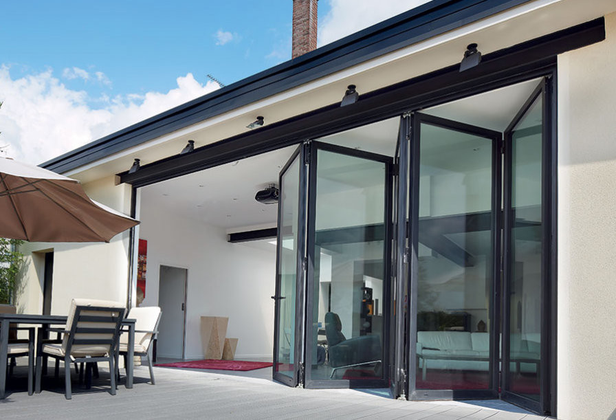 Glass Sliding Bi Folding 6063 Aluminium Door Frame Profile Thermal Insulation Waterproof