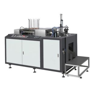 PLC Control Paper Lunch Box Making Machine Hot Melt Forming