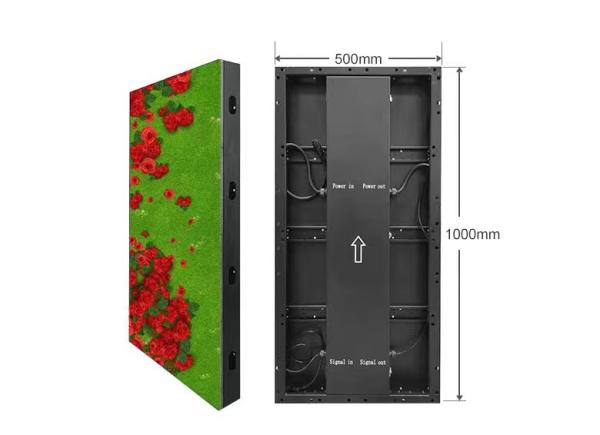 P3.91-7.86 outdoor 500*1000 acrylic LED display die casting aluminum ground