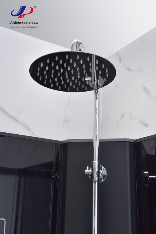 Customizable Shower Room With Matt Black Profile Frame And 4/5mm Tempered Glass