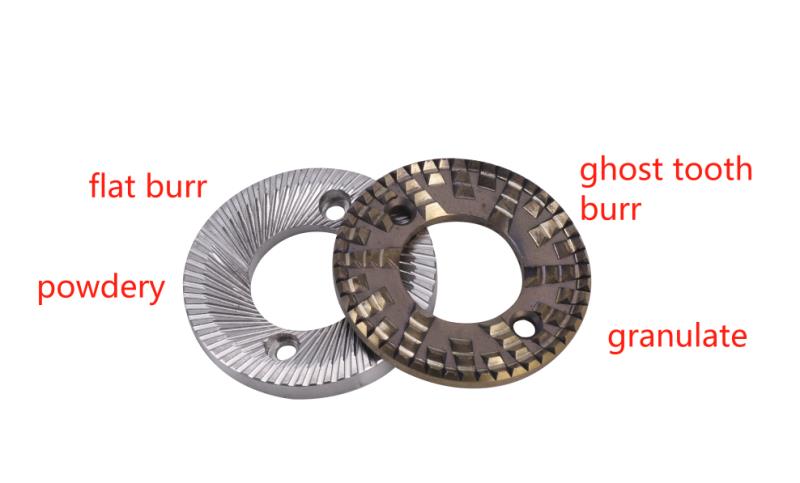 40mm Conical Burr Coffee Bean Grinder with 180W Power and Titanium Alloy Burr Material