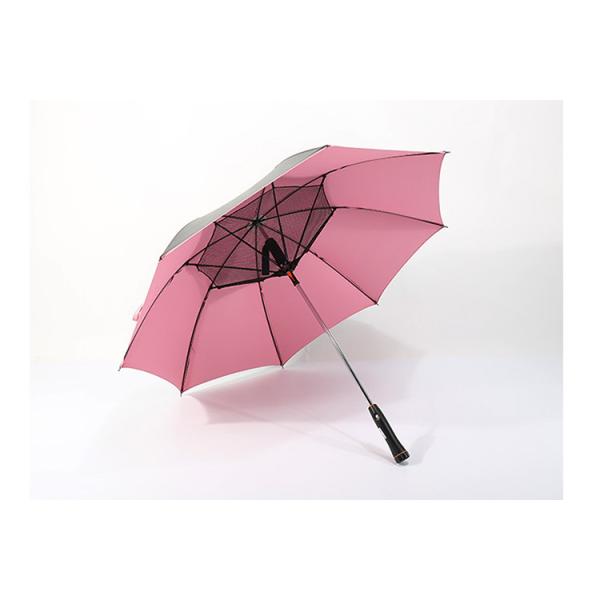 Quality 105cm Manual Open Umbrella With Battery Function , Cooling Umbrella With Fan for sale