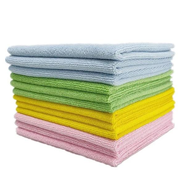 Quality Custom Logo Microfiber Cleaning Cloths 400gsm Lint-Free Reusable for sale
