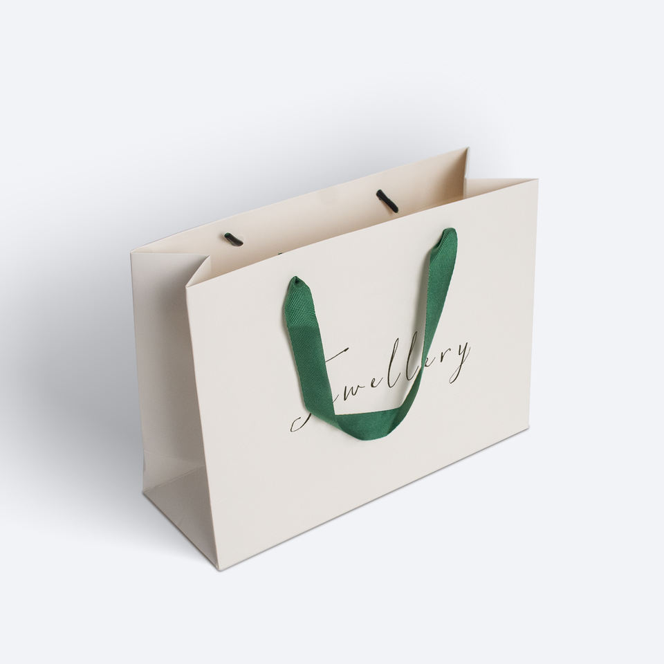 Luxury Printed Custom Logo Clothing Gift Paper Packaging Bags with Hand Length Handle