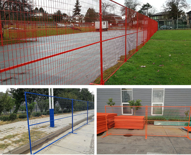 Red Canada Temp Fence Panels Bunnings 6×9.5ft 50x200 PVC Coated
