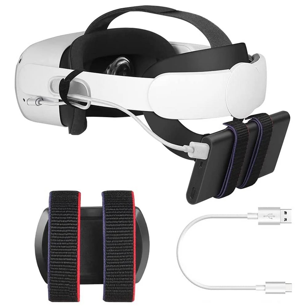 Adjustable Back Battery Strap Power Bank Fixing Bracket For Oculus Quest 2 MOBILE Battery Holder For Quest 2 Headset VR