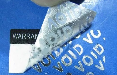 Environmentally Friendly Void Self Adhesive Security Labels Dot Matrix Hologram