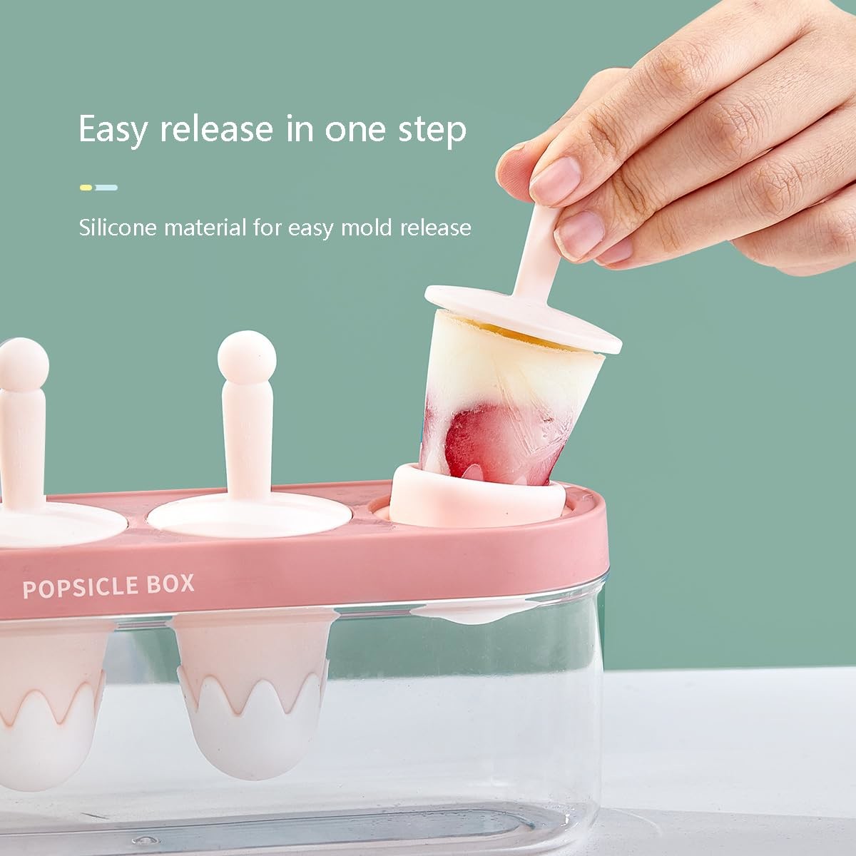 Food Grade Homeuse DIY Ice Cream Popsicle Molds Silicone Ice Cream Mould