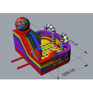 Custom Inflatable Amusement Park / High Strength Bouncy Jumping Castles