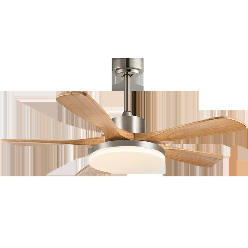 Best Selling 56-Inch Modern Ceiling Fan with Light 5 Blades Black/White for Living Room Remote Control Iron Body DC Motor