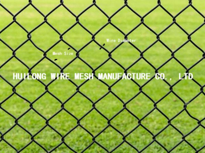 60x60mm 3.5mm Heavy Galvanized Chain Link Fence for Residential Use