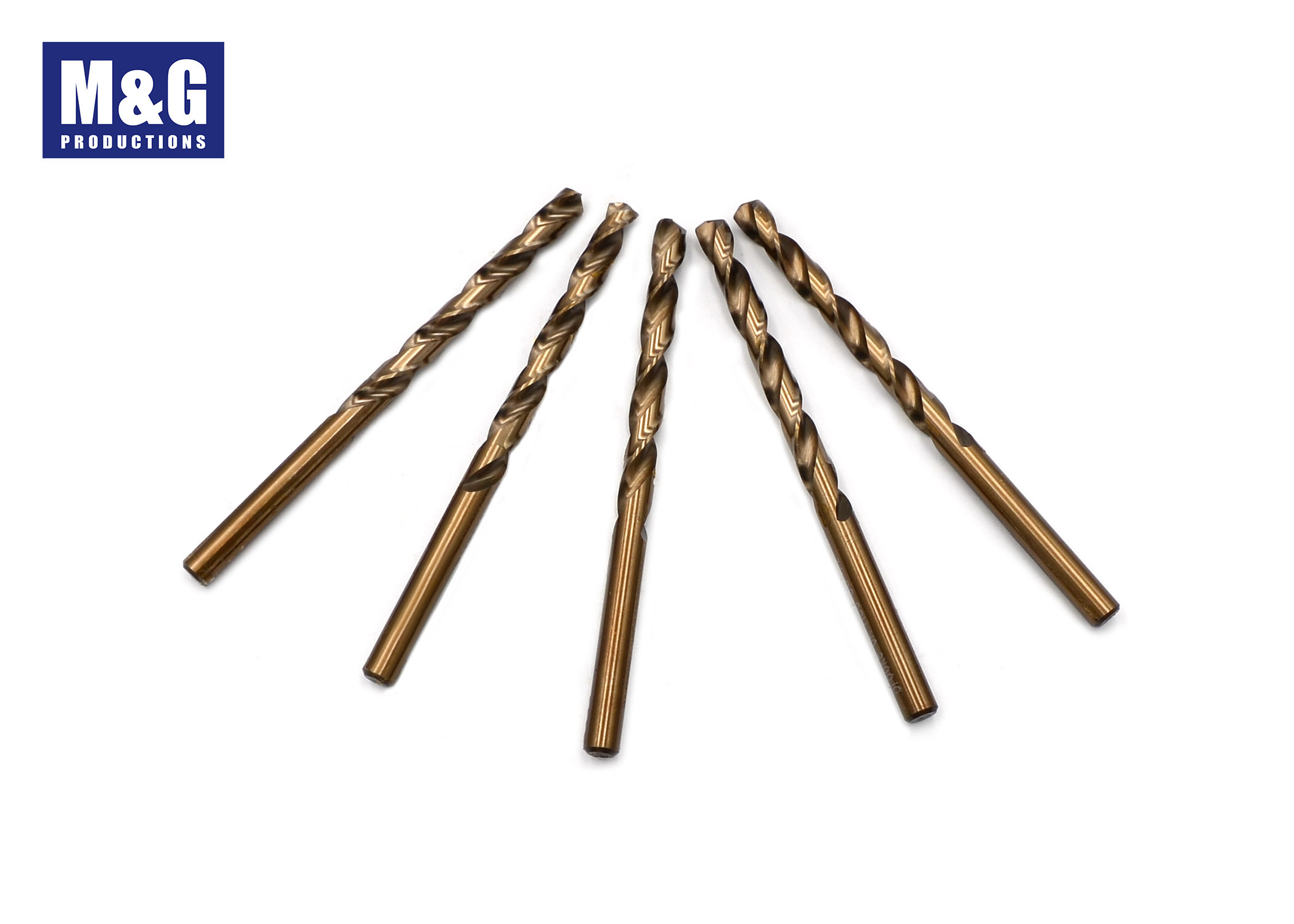 ANSI Stand & DIN 338 HSS Cobalt5% fully Gound Jobber Lenght Drill Bit with 135 deg. Split point Cobalt finishing