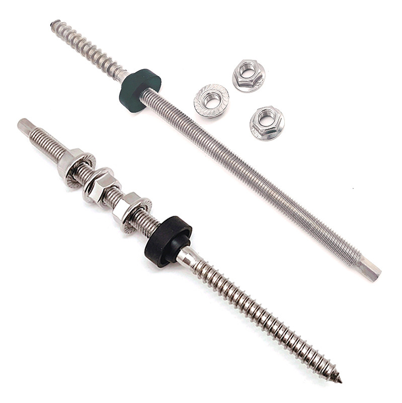 Double Head Threaded Wood Screw Hanger Bolt M6 M10 M12 Woodworking Furniture Connector
