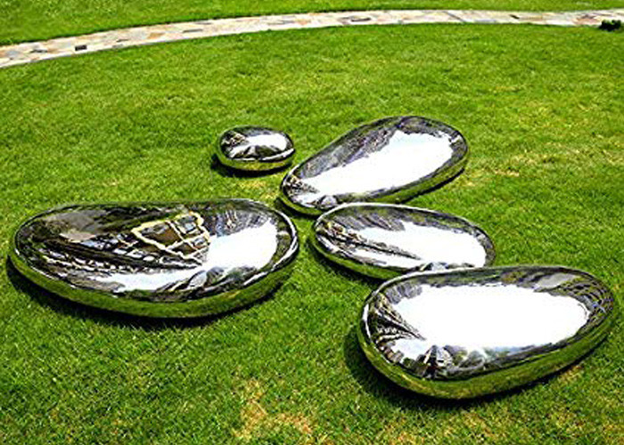 Decoration Modern Metal Garden Sculptures Polished Stainless Steel Mirror